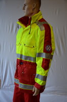Einsatzjacke rot/gelb