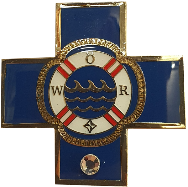 Blaues Kreuz Uniform mit Diamant