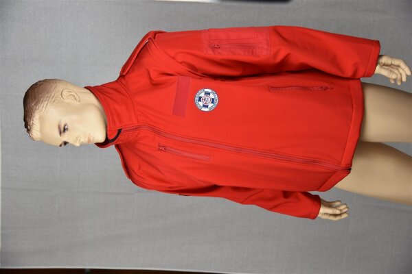 Softshell Jacke mit Schulterschlaufen